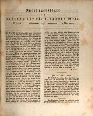 Zeitung für die elegante Welt Freitag 8. Mai 1807
