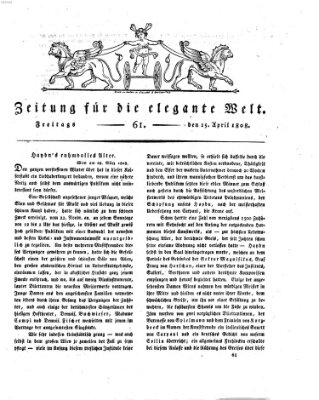 Zeitung für die elegante Welt Freitag 15. April 1808