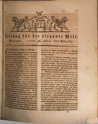 Zeitung für die elegante Welt Montag 6. März 1809