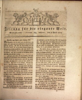 Zeitung für die elegante Welt Samstag 8. April 1809
