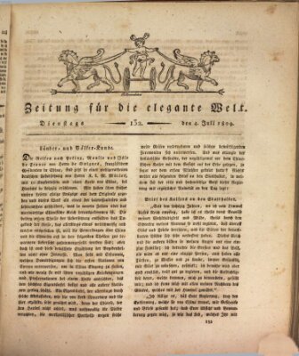 Zeitung für die elegante Welt Dienstag 4. Juli 1809