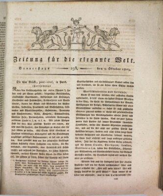 Zeitung für die elegante Welt Donnerstag 5. Oktober 1809