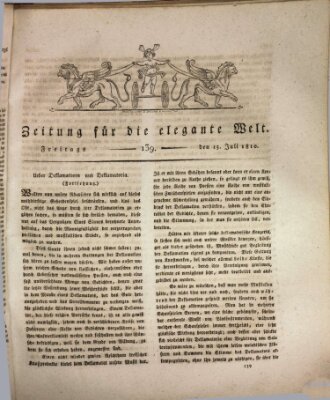 Zeitung für die elegante Welt Freitag 13. Juli 1810