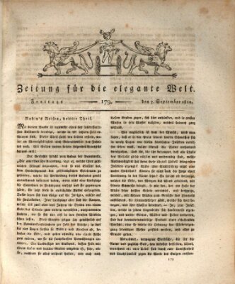 Zeitung für die elegante Welt Freitag 7. September 1810