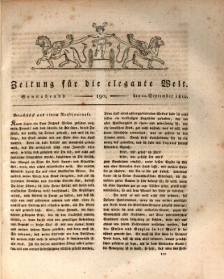 Zeitung für die elegante Welt Samstag 22. September 1810