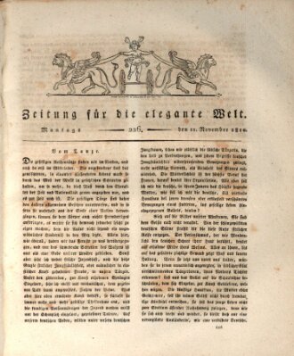 Zeitung für die elegante Welt Montag 12. November 1810