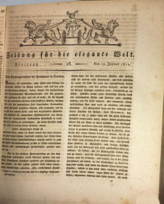Zeitung für die elegante Welt Freitag 25. Januar 1811