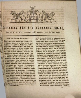 Zeitung für die elegante Welt Samstag 25. Mai 1811