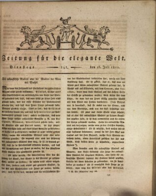 Zeitung für die elegante Welt Dienstag 16. Juli 1811