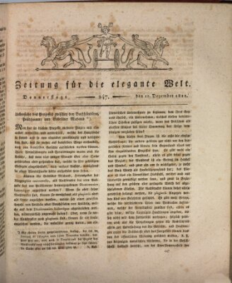 Zeitung für die elegante Welt Donnerstag 12. Dezember 1811