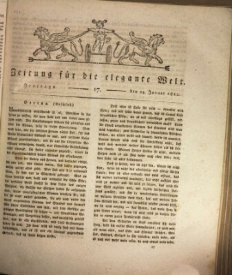 Zeitung für die elegante Welt Freitag 24. Januar 1812