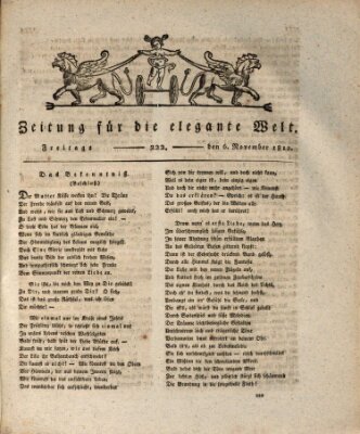 Zeitung für die elegante Welt Freitag 6. November 1812