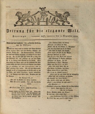 Zeitung für die elegante Welt Freitag 11. Dezember 1812