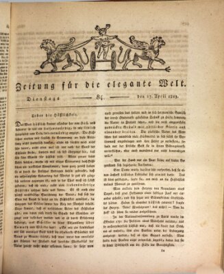 Zeitung für die elegante Welt Dienstag 27. April 1813