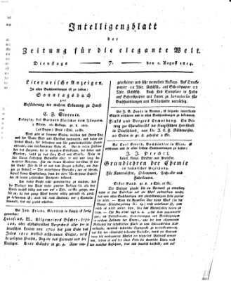 Zeitung für die elegante Welt Dienstag 2. August 1814