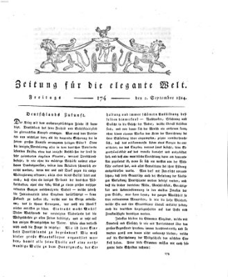 Zeitung für die elegante Welt Freitag 2. September 1814