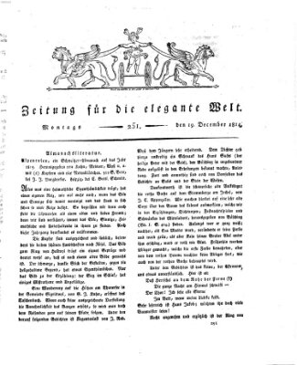 Zeitung für die elegante Welt Montag 19. Dezember 1814