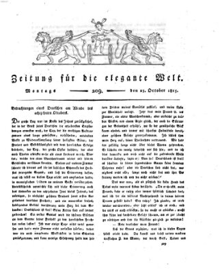 Zeitung für die elegante Welt Montag 23. Oktober 1815