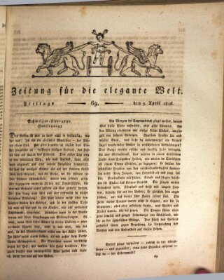 Zeitung für die elegante Welt Freitag 5. April 1816