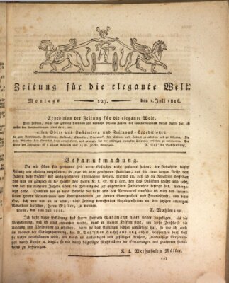 Zeitung für die elegante Welt Montag 1. Juli 1816