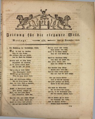 Zeitung für die elegante Welt Montag 30. Dezember 1816