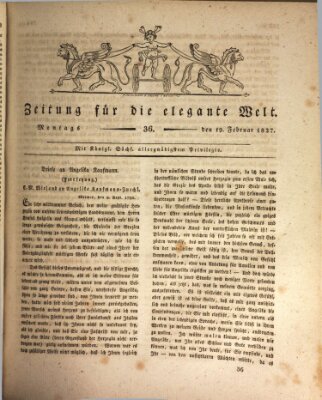 Zeitung für die elegante Welt Montag 19. Februar 1827