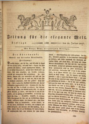 Zeitung für die elegante Welt Freitag 20. Juli 1827