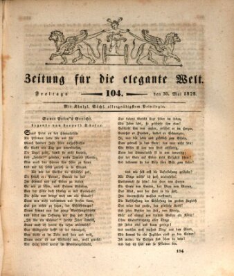 Zeitung für die elegante Welt Freitag 30. Mai 1828