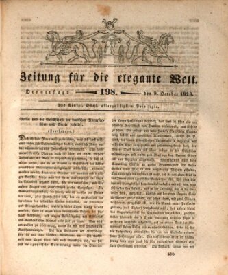 Zeitung für die elegante Welt Donnerstag 9. Oktober 1828