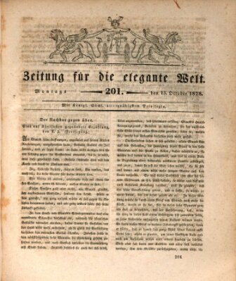 Zeitung für die elegante Welt Montag 13. Oktober 1828