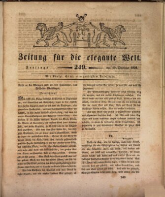 Zeitung für die elegante Welt Freitag 19. Dezember 1828