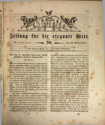 Zeitung für die elegante Welt Dienstag 23. März 1830