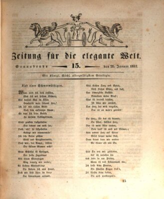 Zeitung für die elegante Welt Samstag 21. Januar 1832