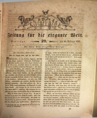 Zeitung für die elegante Welt Freitag 10. Februar 1832
