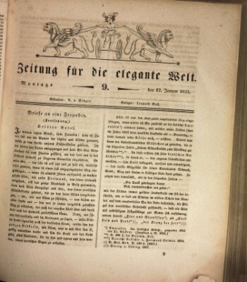 Zeitung für die elegante Welt Montag 12. Januar 1835