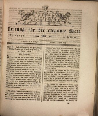 Zeitung für die elegante Welt Dienstag 19. Mai 1835