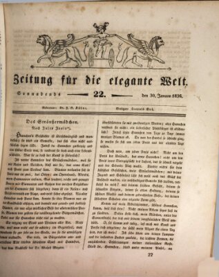 Zeitung für die elegante Welt Samstag 30. Januar 1836