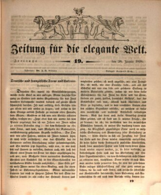 Zeitung für die elegante Welt Freitag 26. Januar 1838