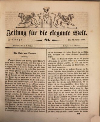 Zeitung für die elegante Welt Freitag 30. April 1841