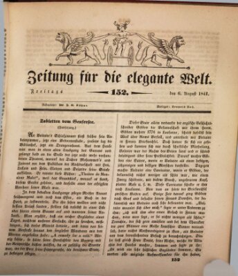 Zeitung für die elegante Welt Freitag 6. August 1841