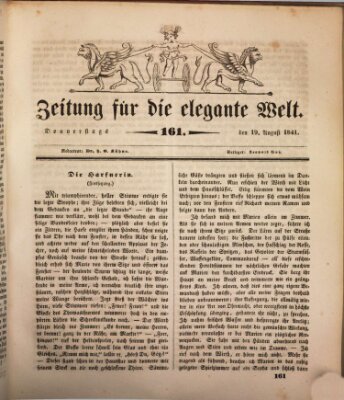 Zeitung für die elegante Welt Donnerstag 19. August 1841