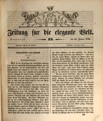 Zeitung für die elegante Welt Freitag 21. Januar 1842