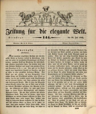 Zeitung für die elegante Welt Dienstag 26. Juli 1842