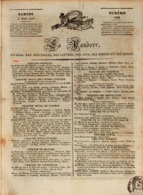 Le pandore Samstag 3. Mai 1828