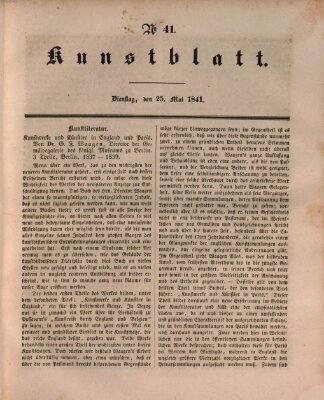 Morgenblatt für gebildete Leser (Morgenblatt für gebildete Stände) Dienstag 25. Mai 1841