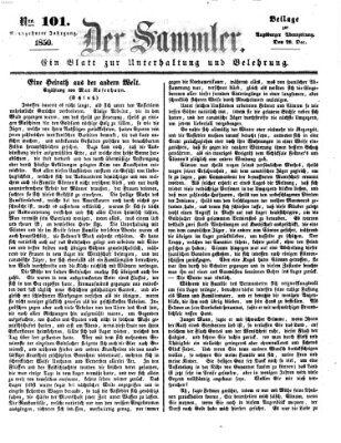 Der Sammler (Augsburger Abendzeitung) Samstag 28. Dezember 1850