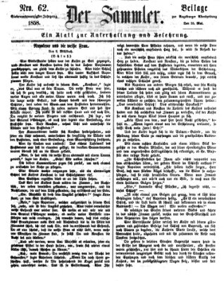 Der Sammler (Augsburger Abendzeitung) Dienstag 25. Mai 1858