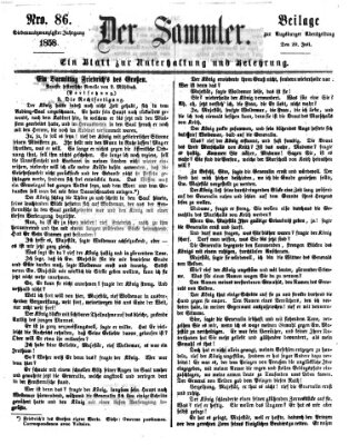 Der Sammler (Augsburger Abendzeitung) Dienstag 20. Juli 1858