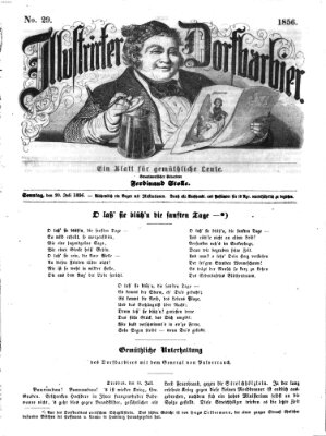 Illustrirter Dorfbarbier Sonntag 20. Juli 1856