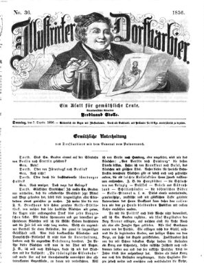 Illustrirter Dorfbarbier Sonntag 7. September 1856
